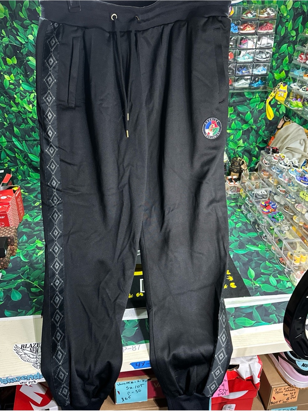 Cookies SF Black Sweat Pants Size Large